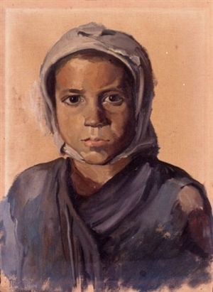 ritratto di Battistina Soro opera di C.FLORIS 1930